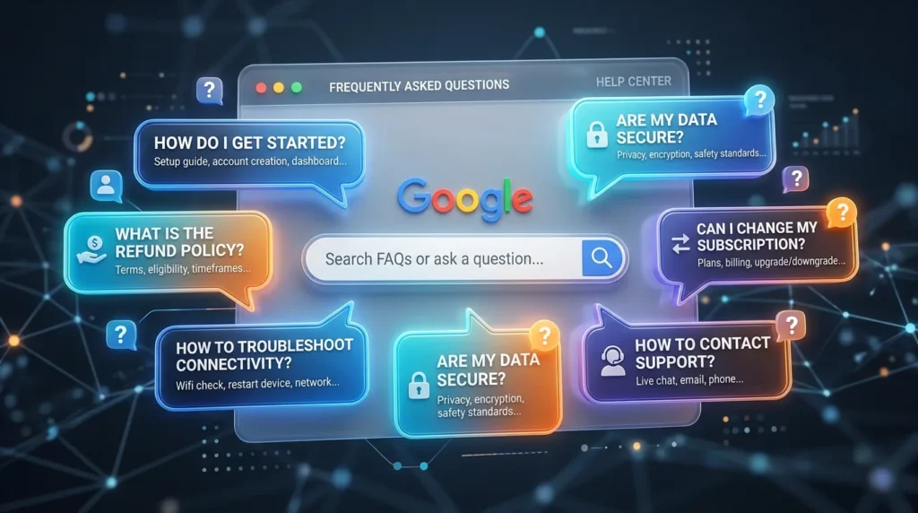 A visual representation of the People Also Ask (PAA) box on Google used for finding content opportunities and learning how to do keyword research for free.