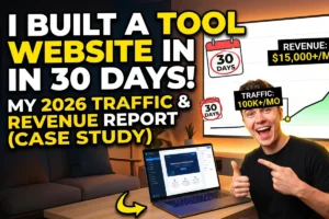 I Built a Tool-Based Website in 30 Days | My 2026 Traffic and Revenue Report (Case Study)