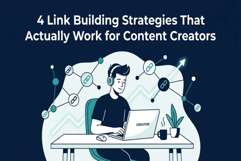 link building strategies for content creators showing interconnected backlink network