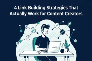 link building strategies for content creators showing interconnected backlink network