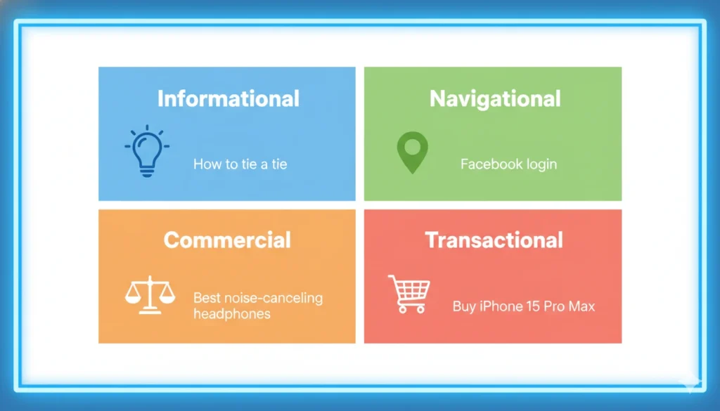 Four types of search intent for building the best SEO strategy in the AI era